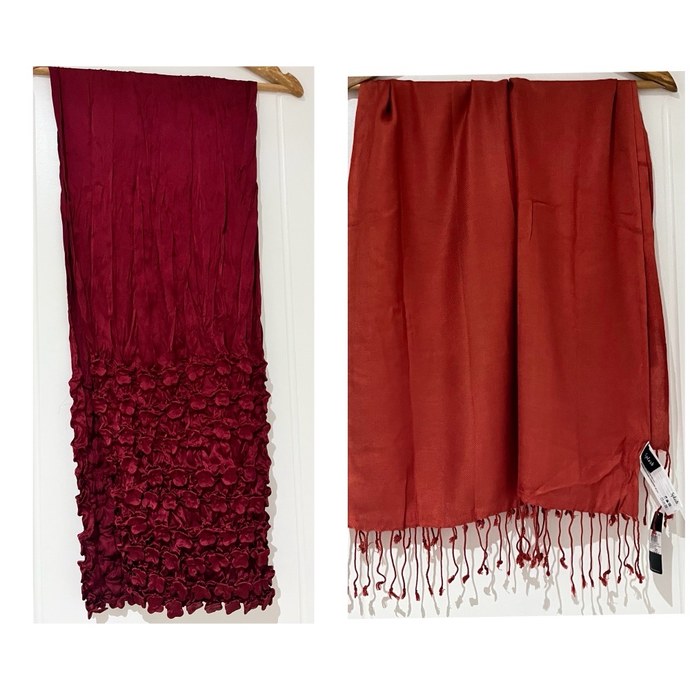 2 foulards avec étiquette🧡❤️