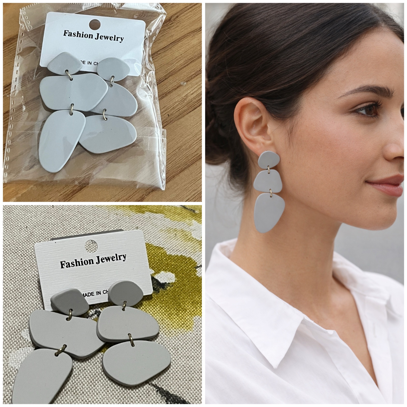 Boucles d oreilles🩶🩶🩶