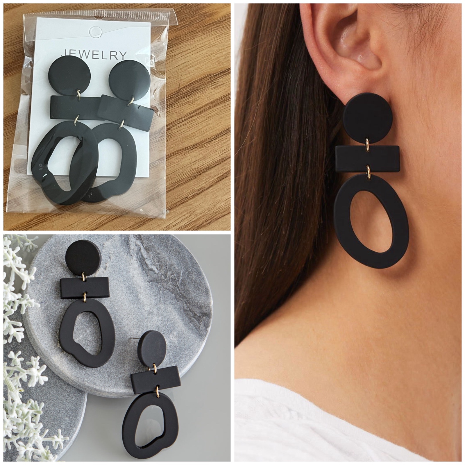 Boucles  d oreilles 🖤