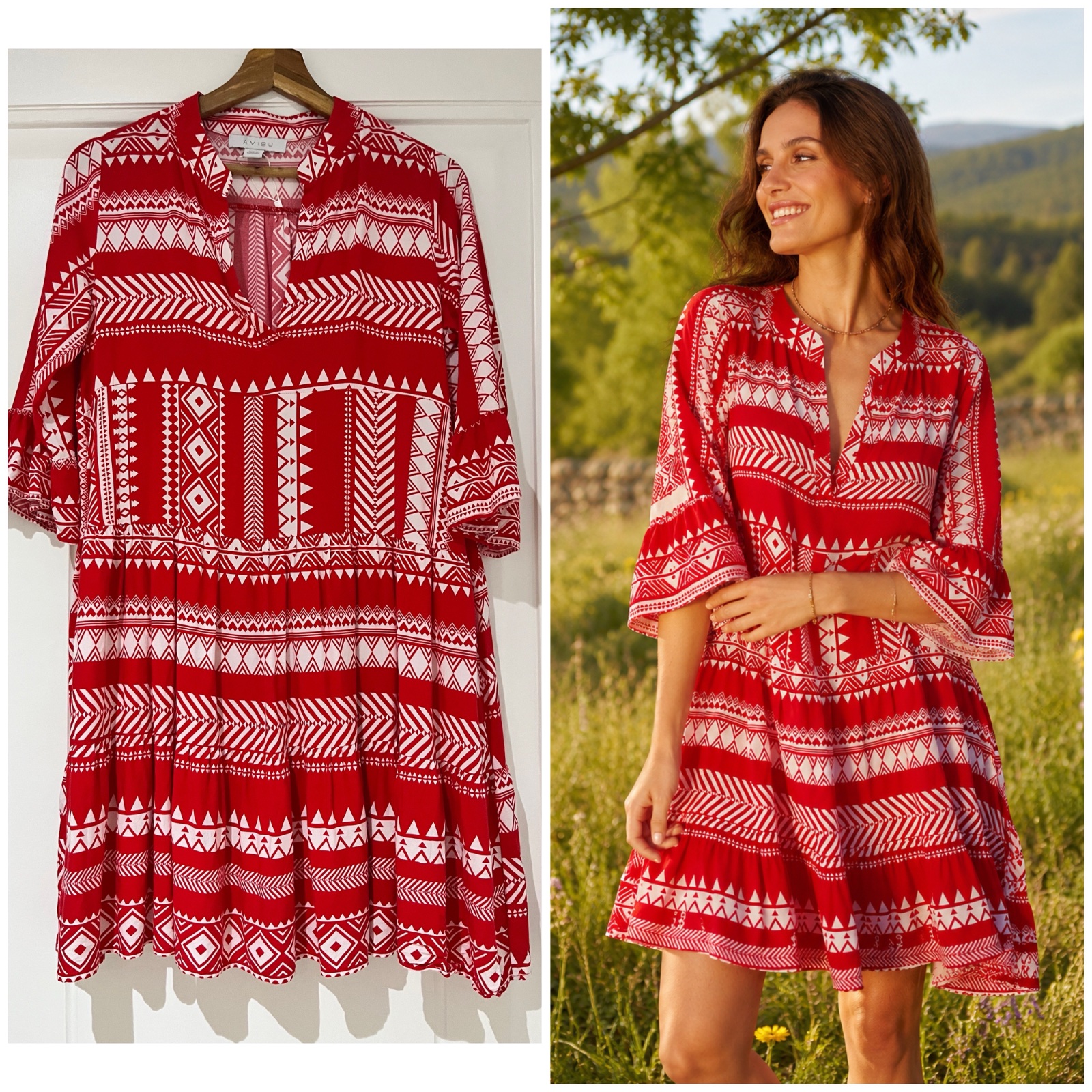 Jolie robe estivale❤️🤍❤️S/M