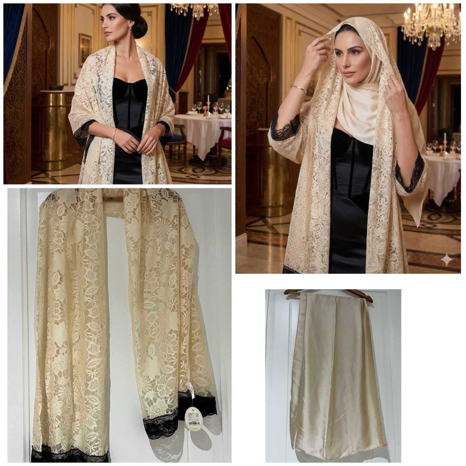 Foulard/Echarpe dentelle