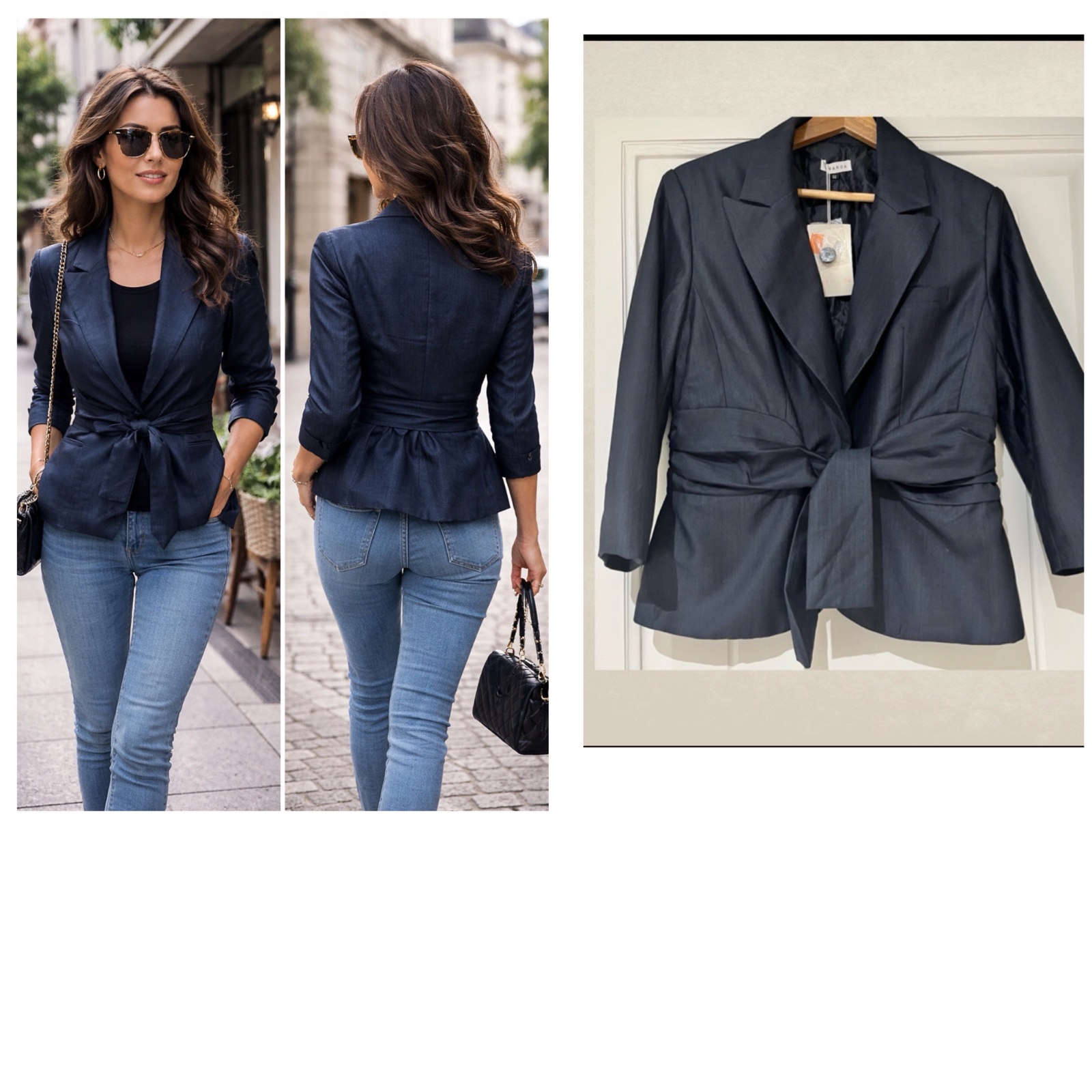 Trés chic veste manche3/4 
