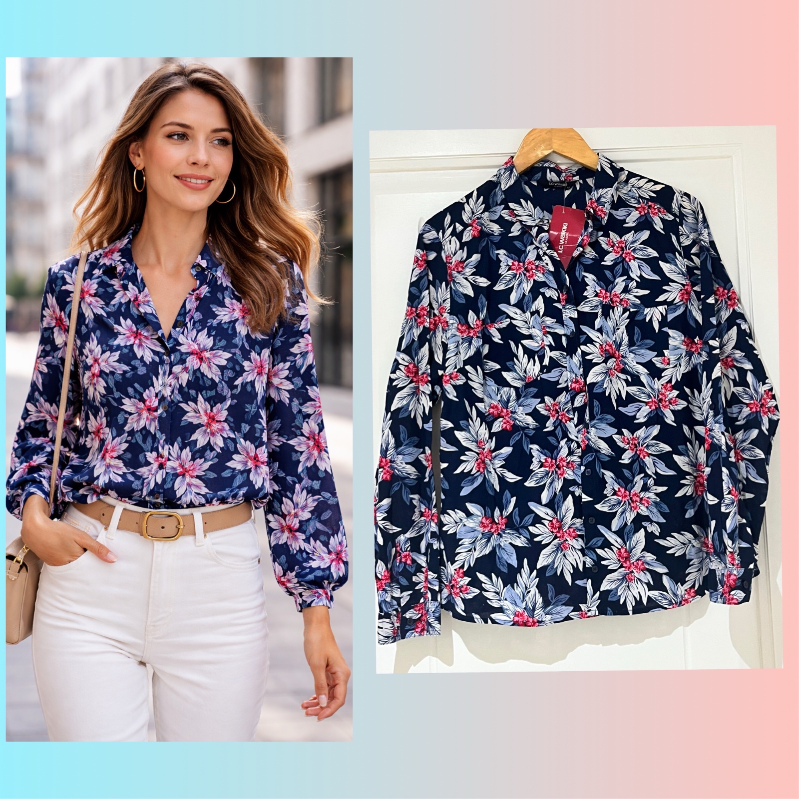 Chemise à imprimé floral 🌺