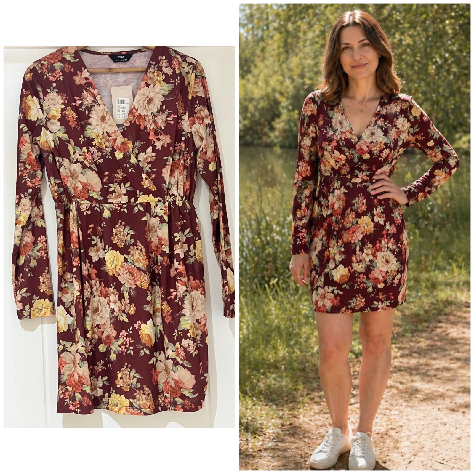 Robe florale avec étiquette🌺🌼🌸🍁