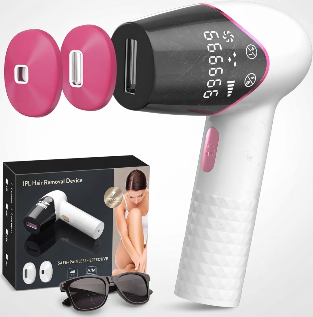 Épilateur IPL avec mode automatique et refroidissement