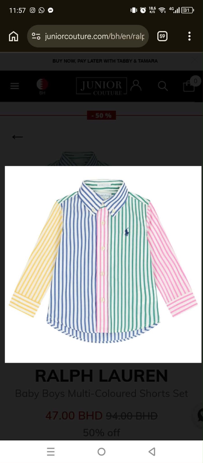 Chemise  RALPH LAURENT