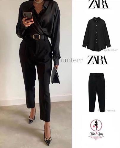 Chemise ZARA satine
