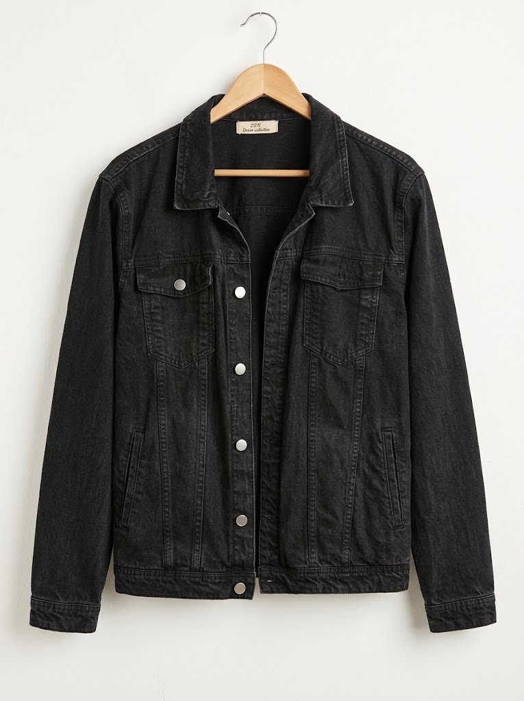 ⚠️ OFFRE RAPIDE : Veste en jean noire ZEN (Denim Collection)👉