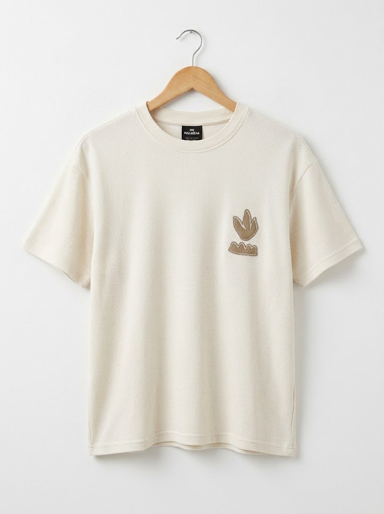 ⚡ PULL&BEAR t-shirt texturé "Living Pattern" (État neuf)