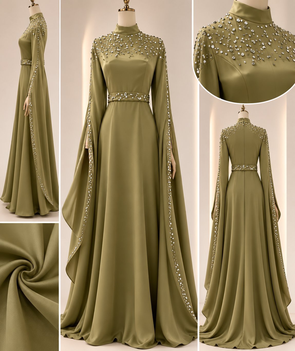 Robe effet satinée 