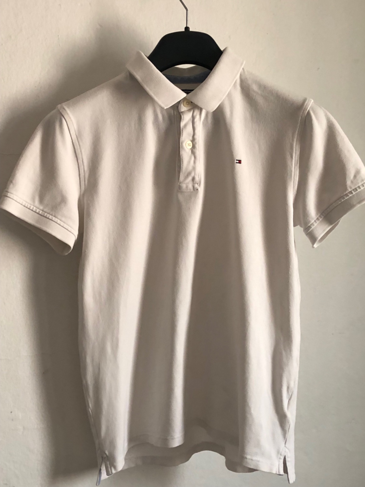 Polo Tommy Hilfiger Blanc Original - Taille S (Très bon état)