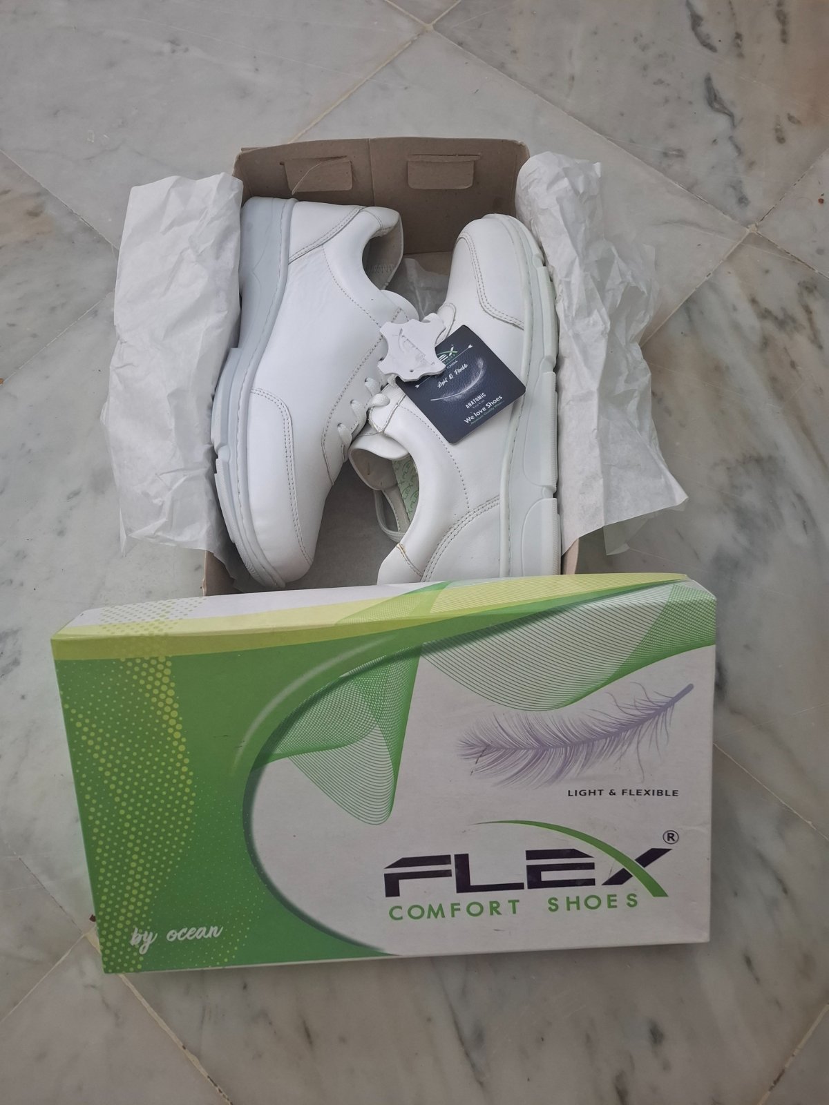 Basket Flex Orthopédique cuir véritable