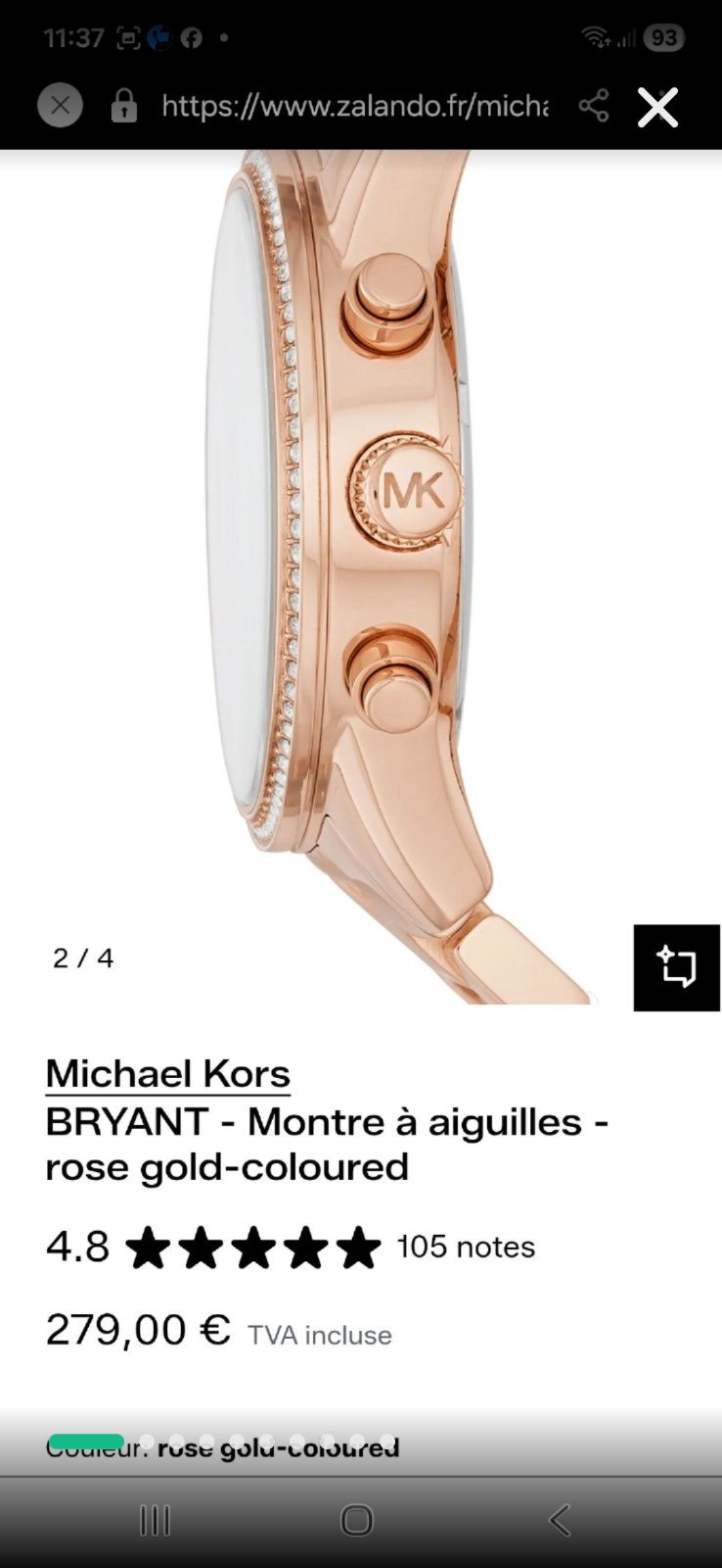 Montre Michael Kors Authentique importée
