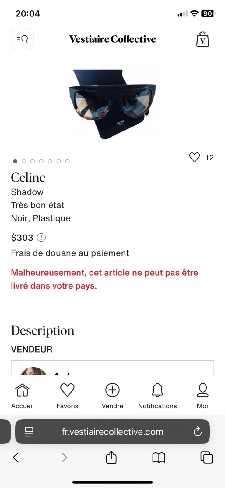 Une paire de lunettes