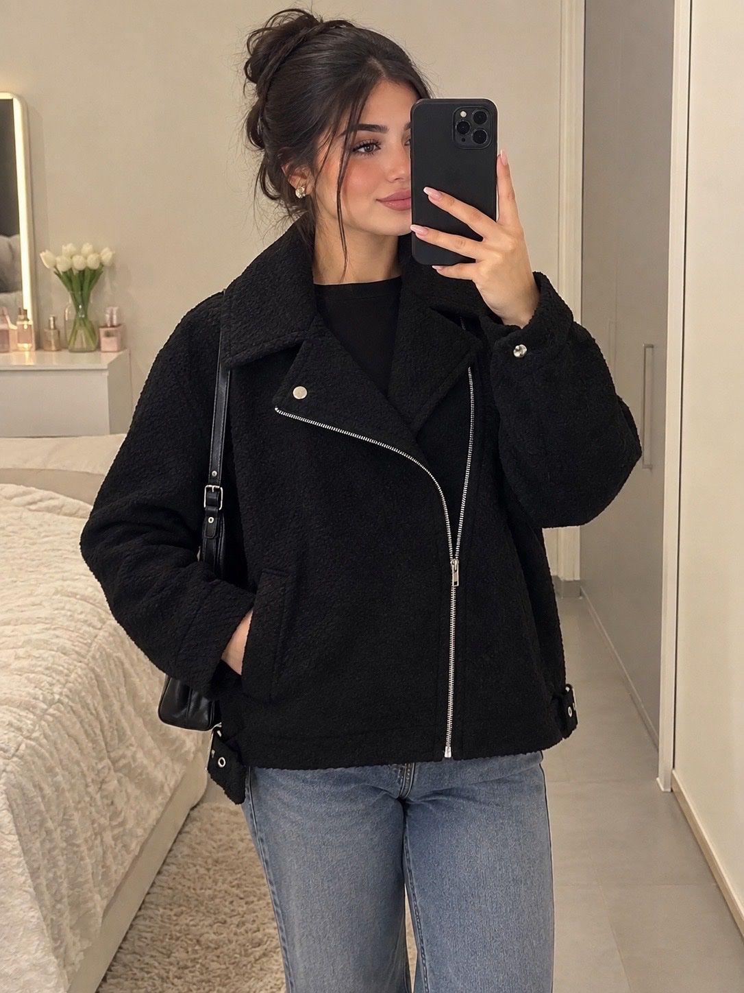 Veste manteau noir 
