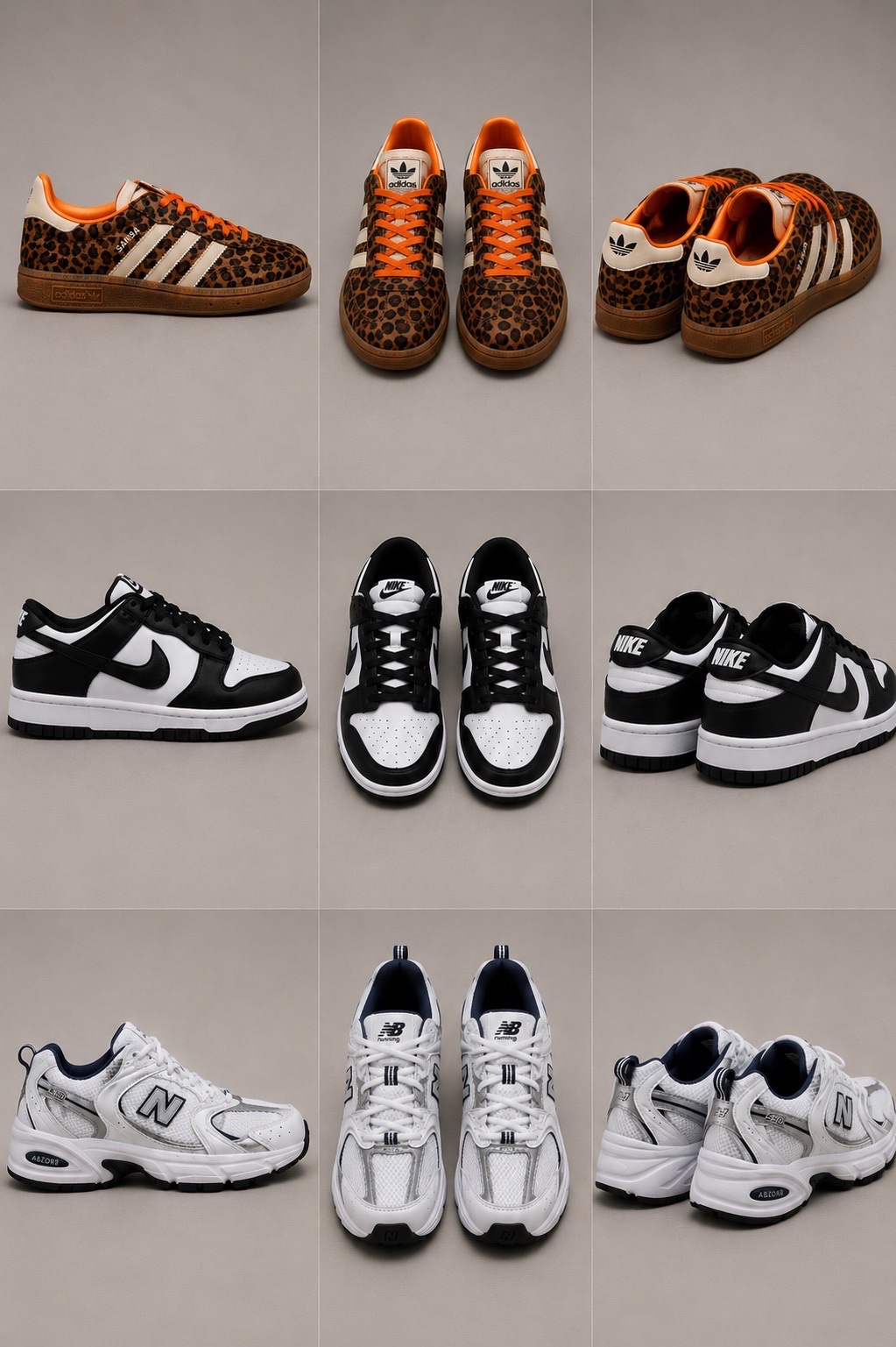 New balance, Nike Air Jordan et Samba