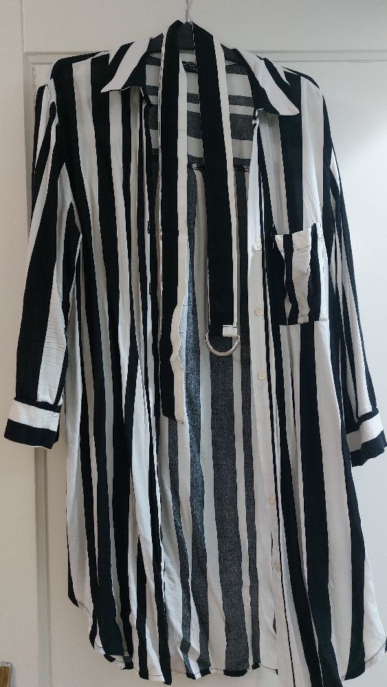 Chemise longue 3/4 bershka