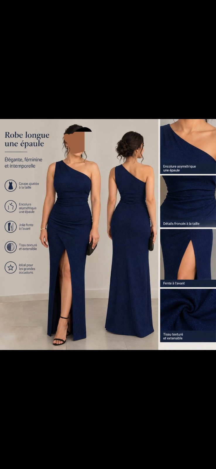Robe bleu soiree