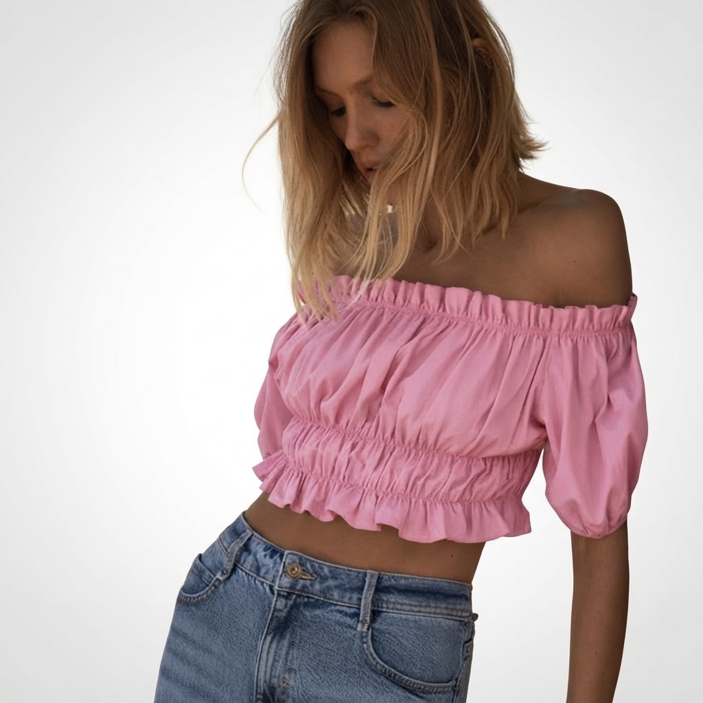 Crop top rose