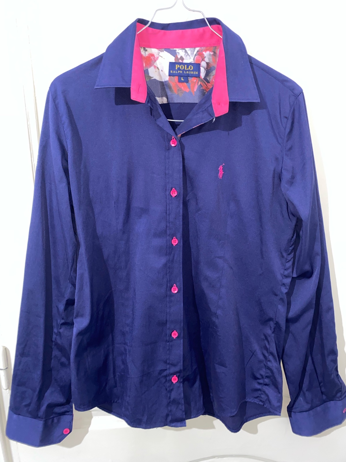 Chemise polo bleu