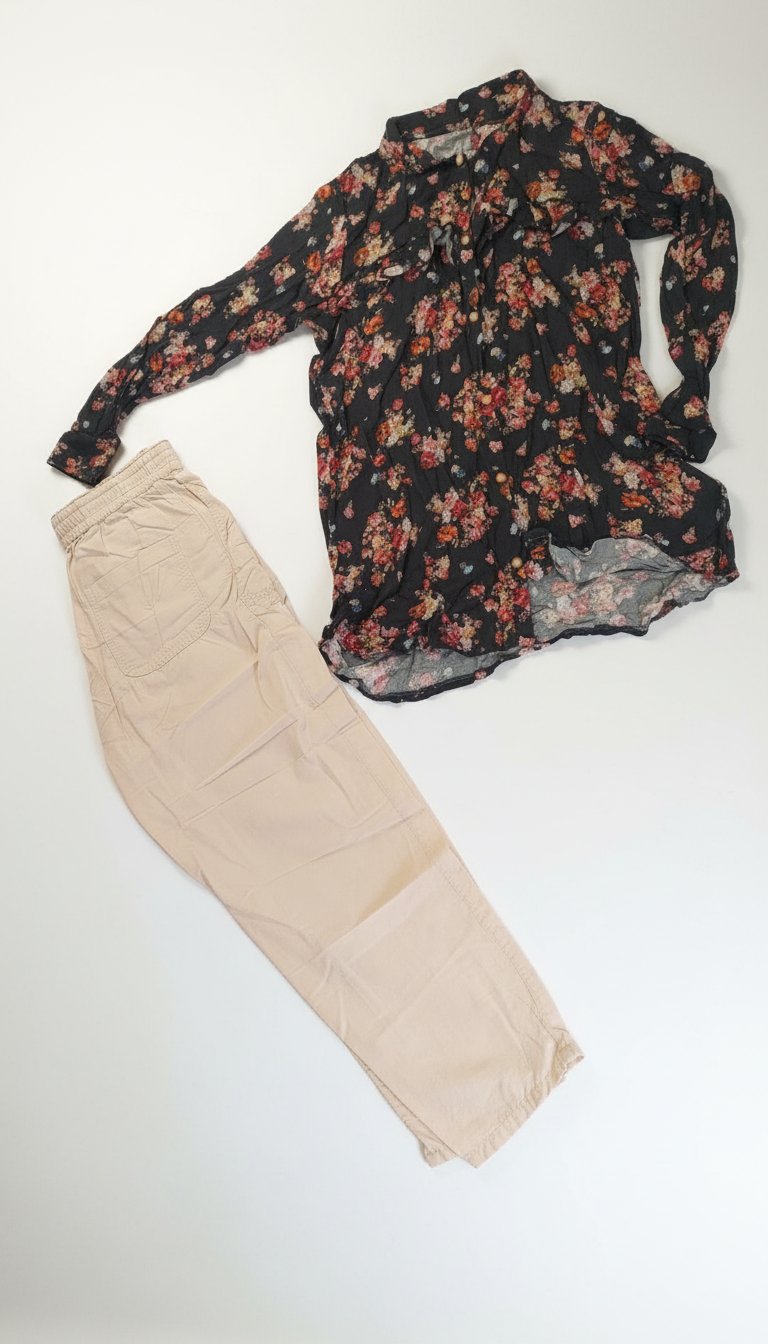 Set femme pantalon+ chemise 