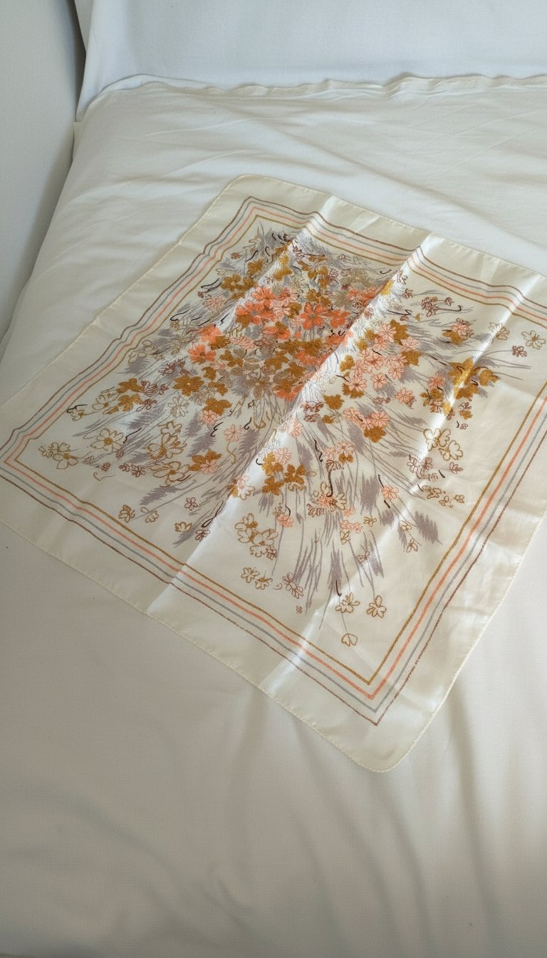 Foulard carré satiné 