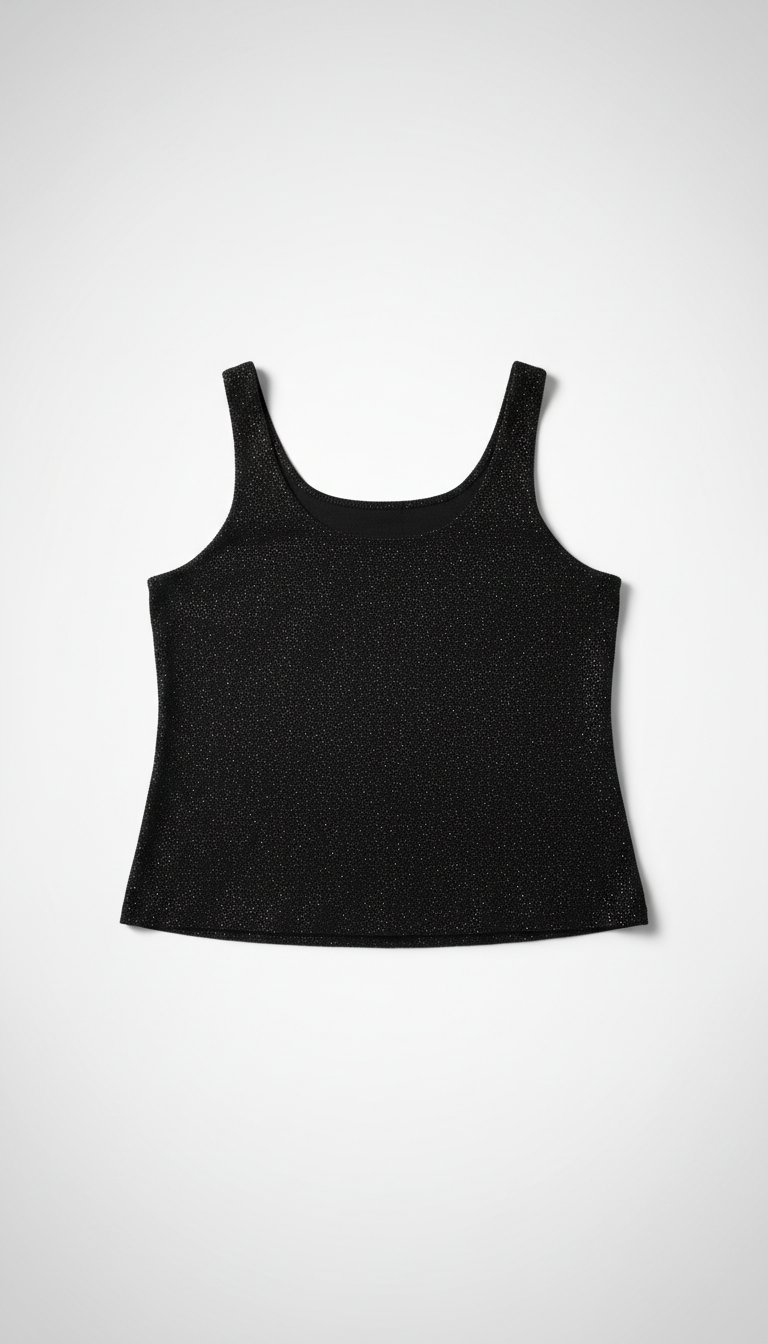 Bustier noir bling bling 