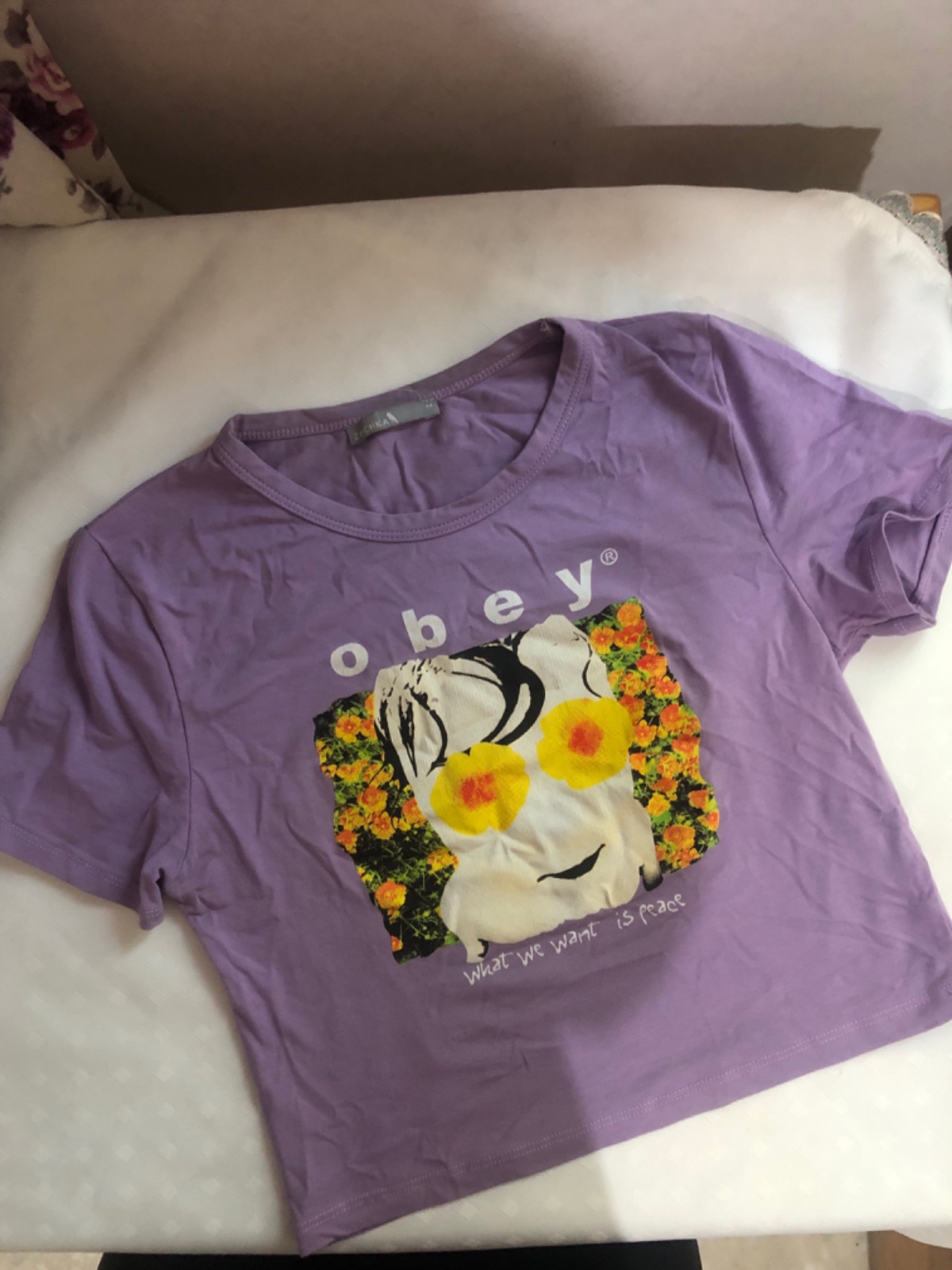 Pull violet ajusté taille S 
