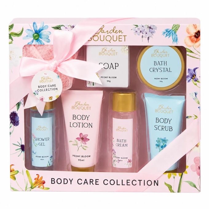 Coffret de Soin Corporel "Garden Bouquet" - Collection Peony Bloom (Fleur de Pivoine)🌸