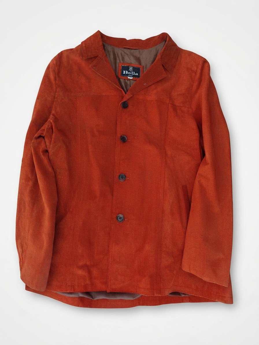 Veste cuir velours 
