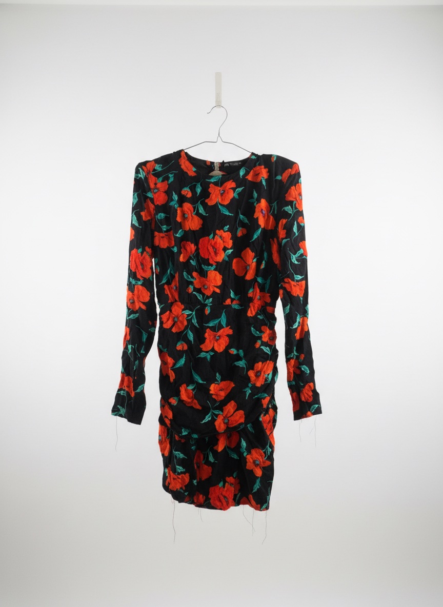 Robe Mini Zara NEUVE - Imprimé Floral & Dos Nu Chic