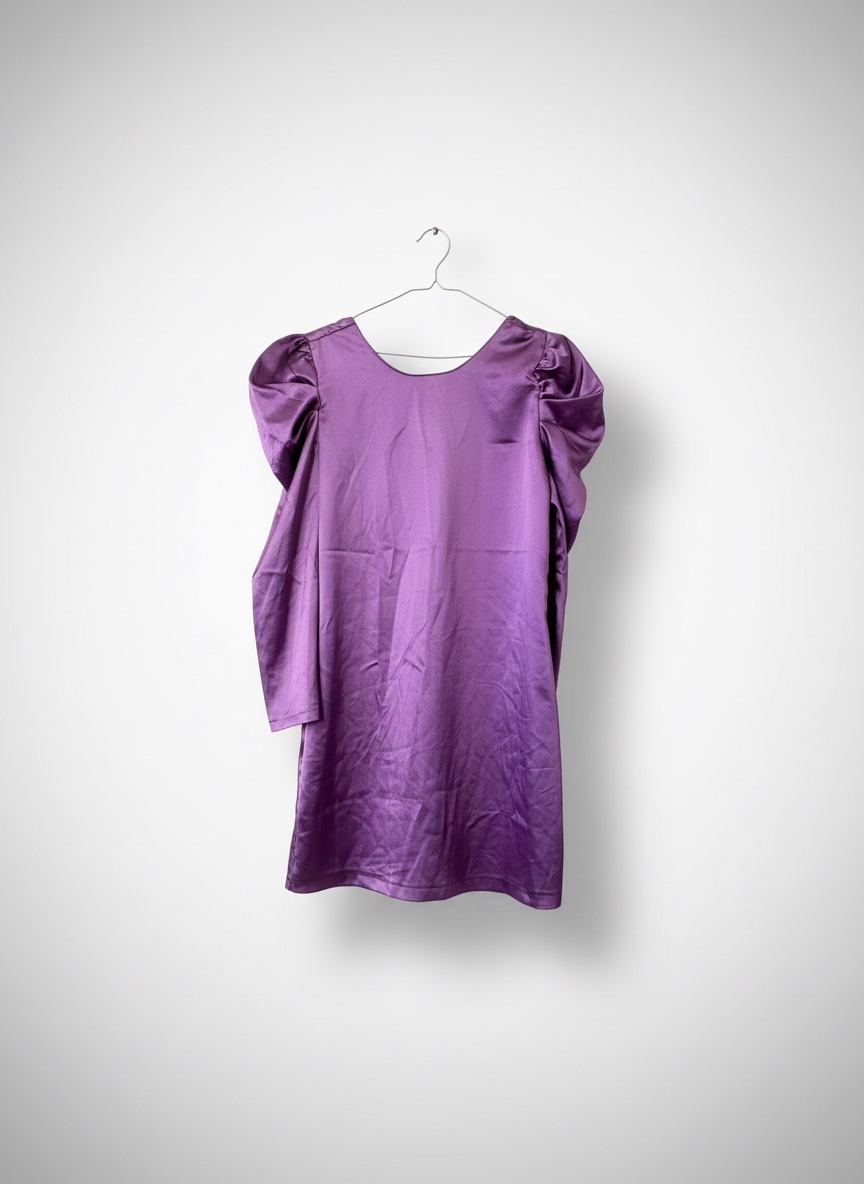 Robe MANGO Satinée Violette