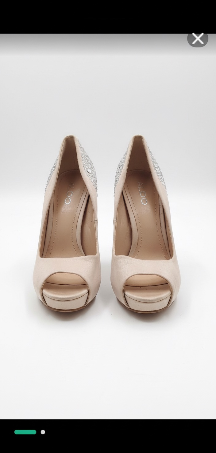 Escarpins ALDO Champagne à Strass – Idéal Mariage/Soirée