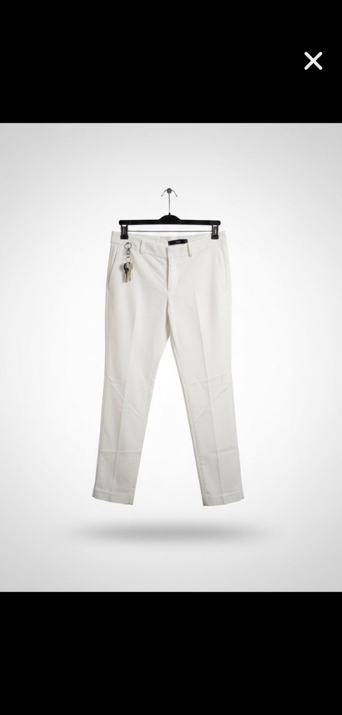 Pantalon droit blanc Mango (MNG) - Coupe élégante