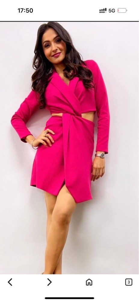 Tres tres belle Robe za3bena rose fushia opulence 