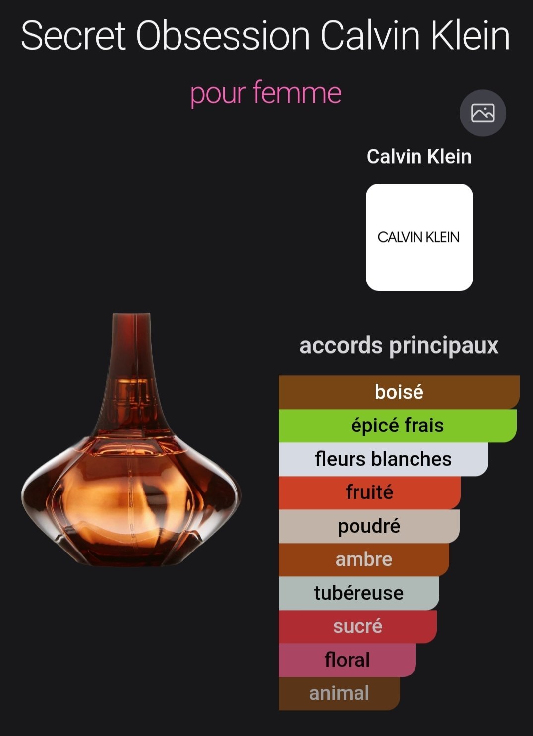 Parfum femme 