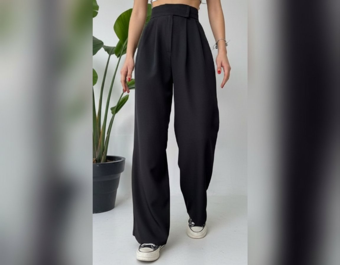 Pantalon wide leg avec scratch jamais porté prix légèrement négociable 