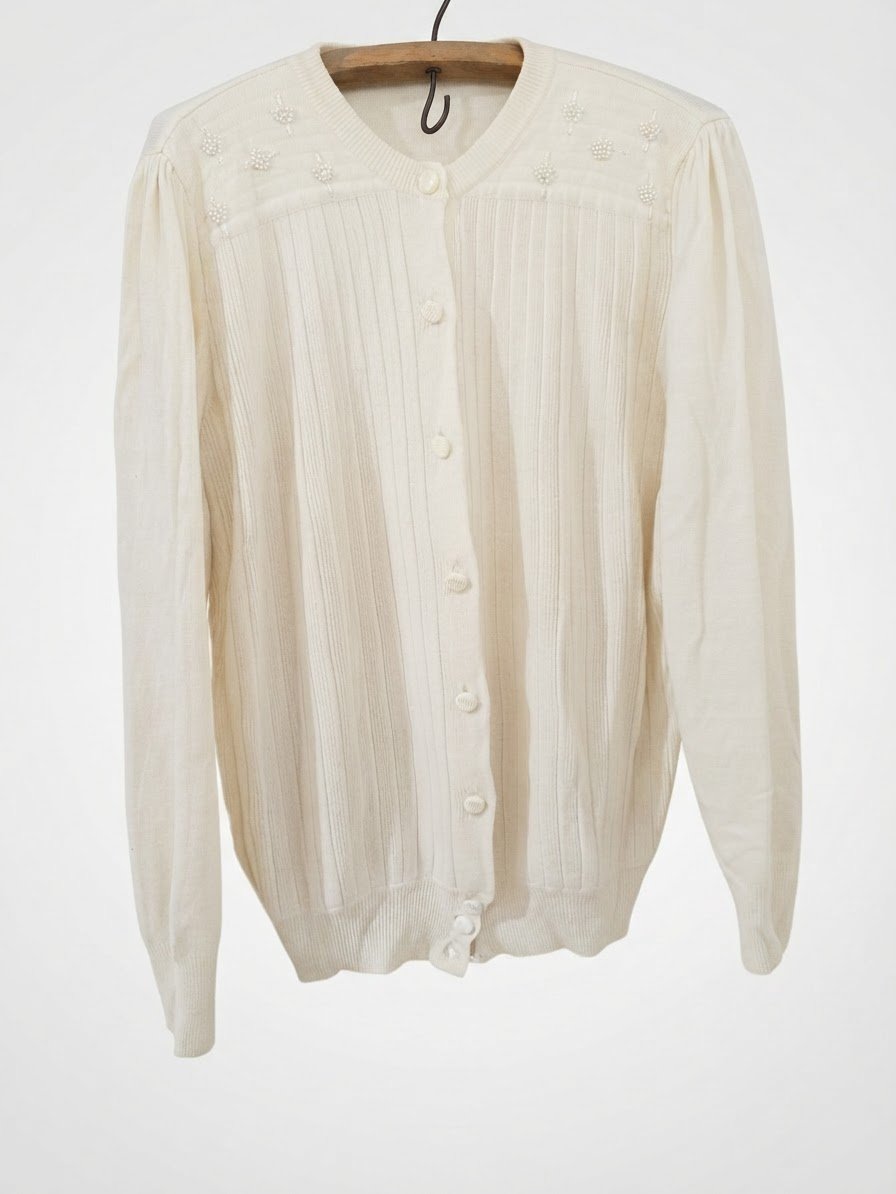 Cardigan beige clair
