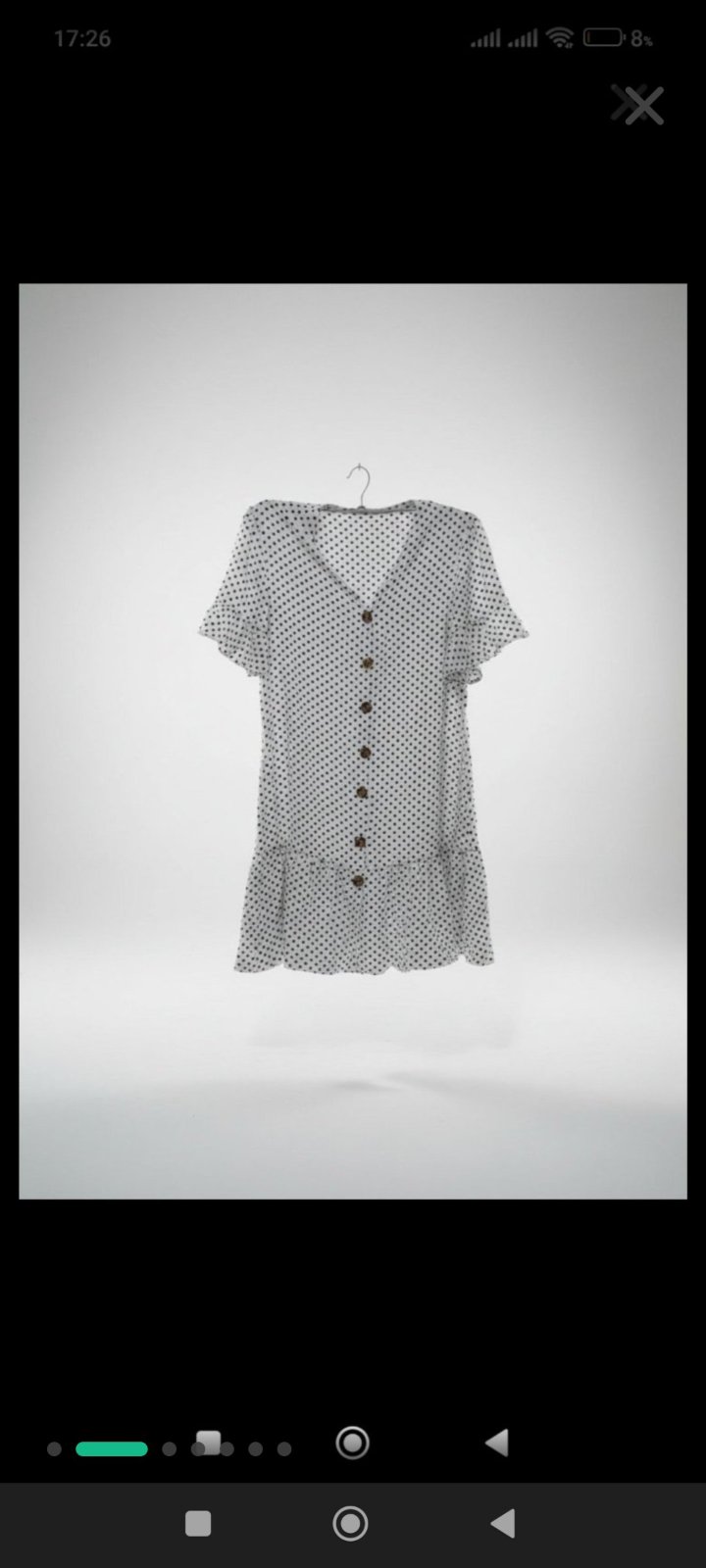 Robe à pois ( blanc et noir)