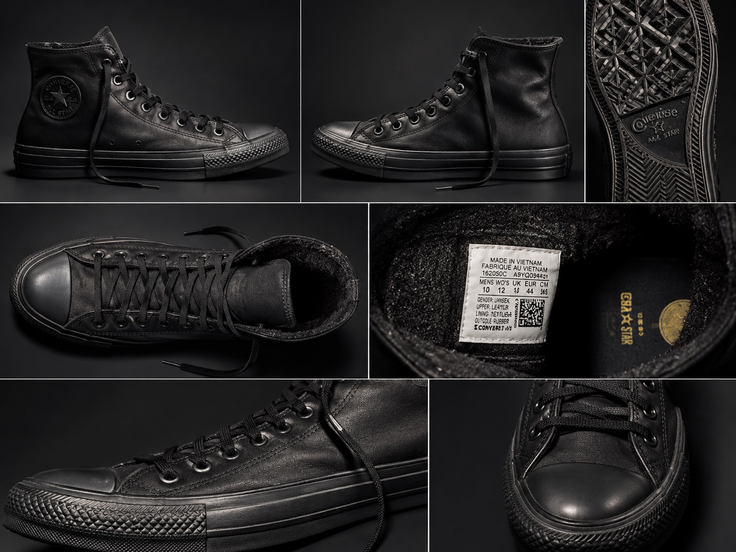 🔥 Converse All Star Noires Montantes 🖤 | Pointure 44 | Style Streetwear