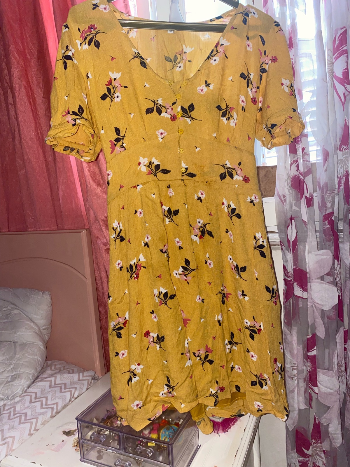 Robe fleurie courte 