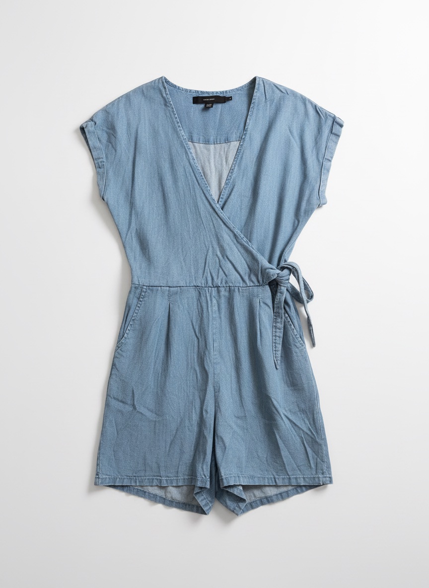 Combinaison short en jean