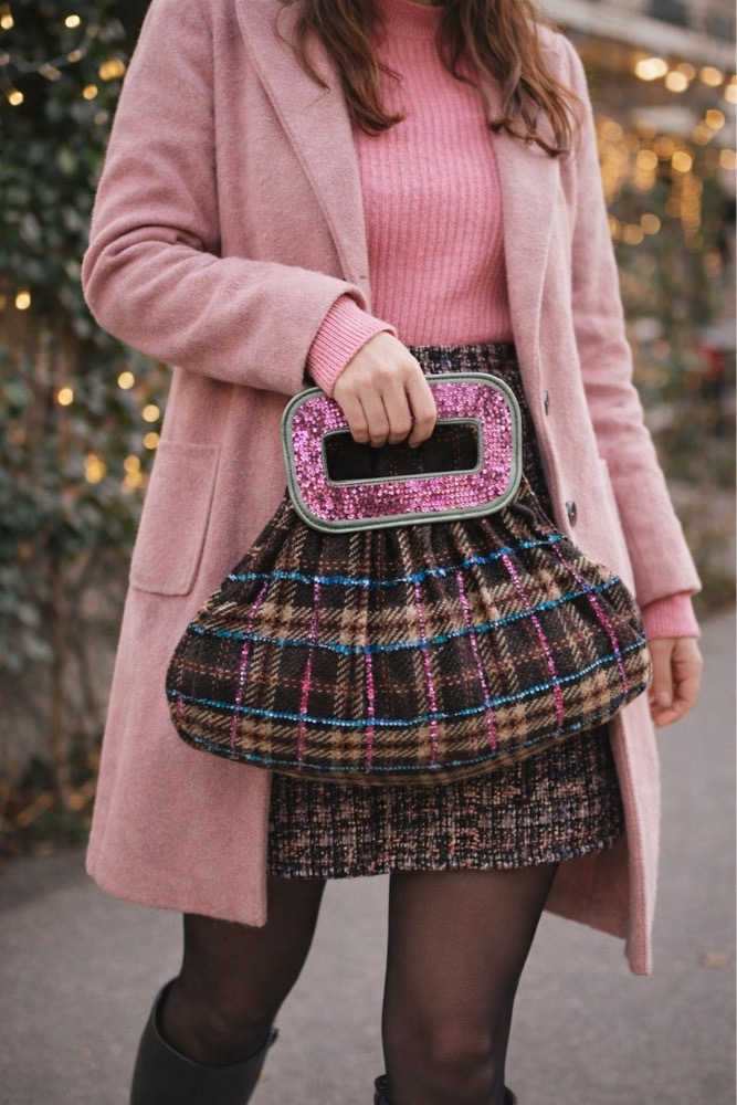 Sac Guess en Tweed edition rare 🌹sac+ sac trousse original