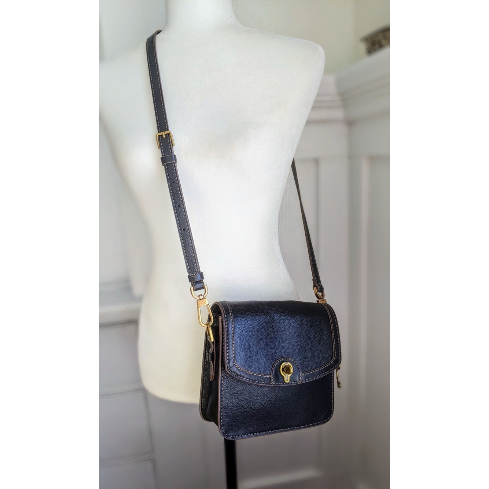 Sac fossil en cuir veritable 