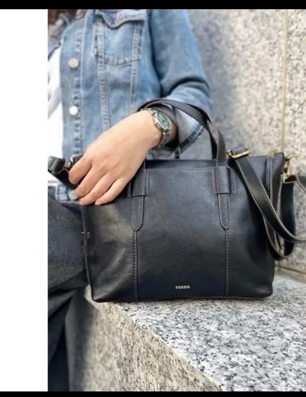 Fossil original/ en cuir veritable 