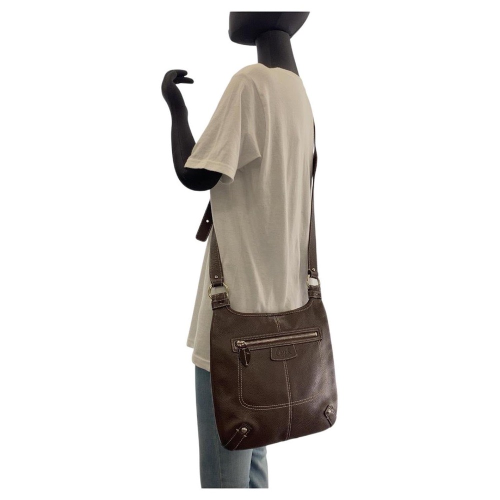 bandoulière coach en cuir
