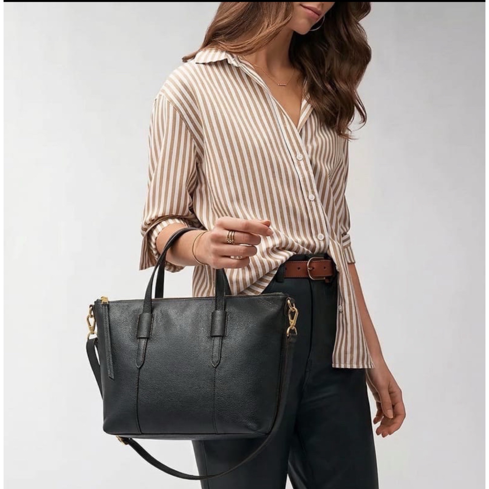 Fossil en vrai cuir 