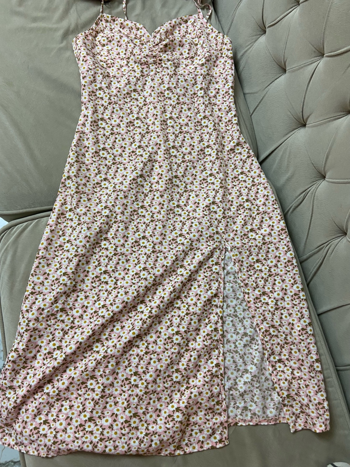 Robe Shein fleurie rose – Comme neuve