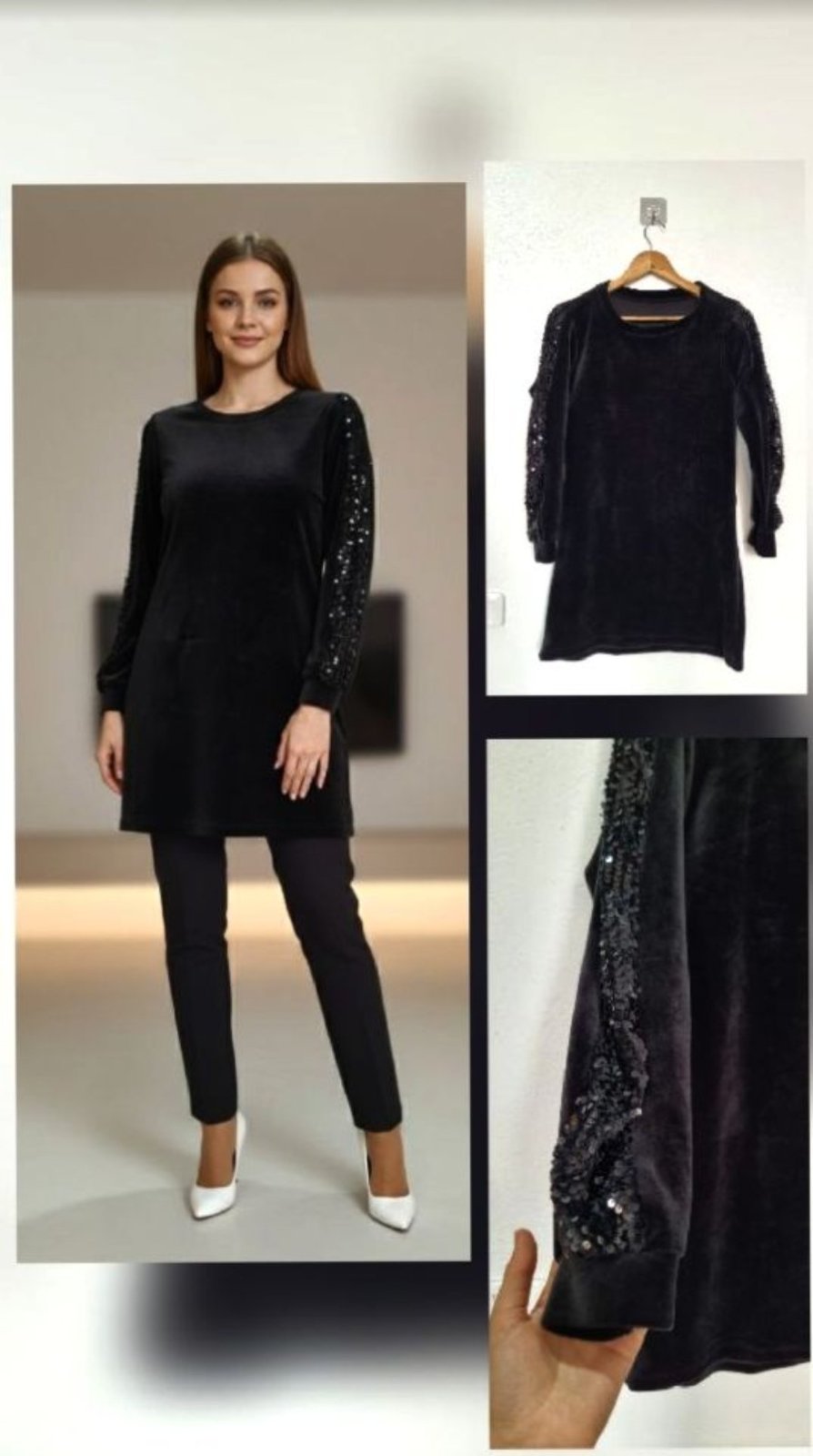 Robe Noir 🦋🦋 taille S sans ticket de taille 🦋🦋en trés bon état