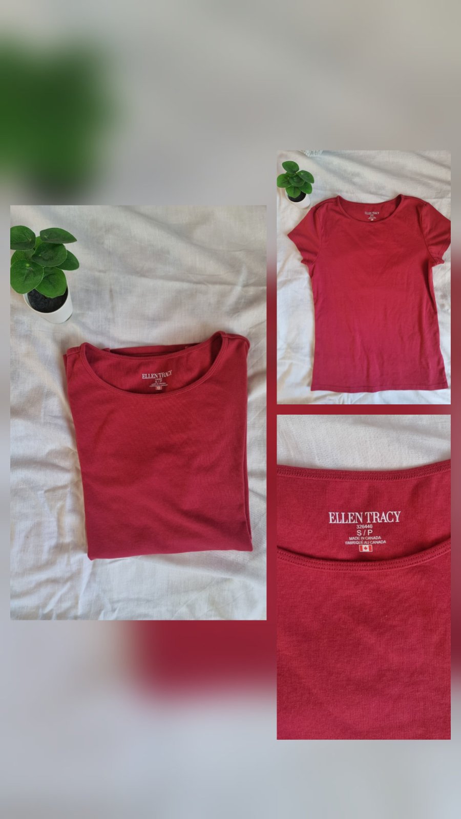 Pull basic rose 💌 taille S 💌 en trés bon état💌 de la marque ELLEN TRACY 💌 92% COTTON 8% ELASTHANNE